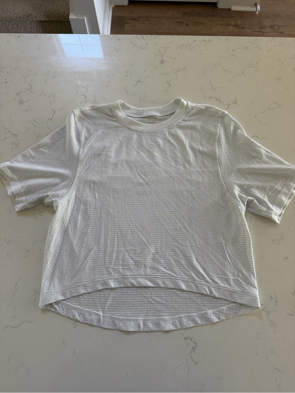Lululemon Swiftly High-Low Cropped Short-Sleeve Shirt